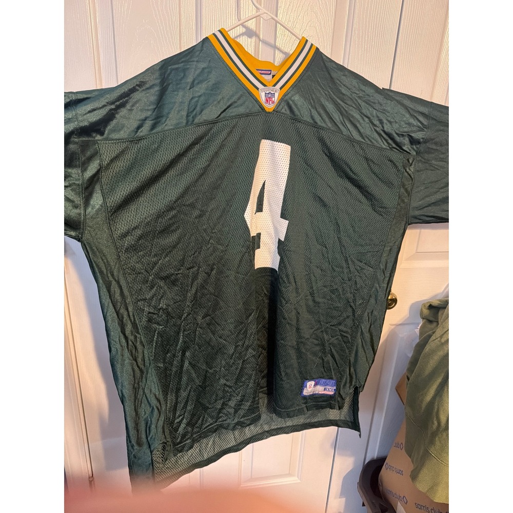 Green Bay‎ Packers Brett Favre #4 NFL Reebok Jersey 3XL